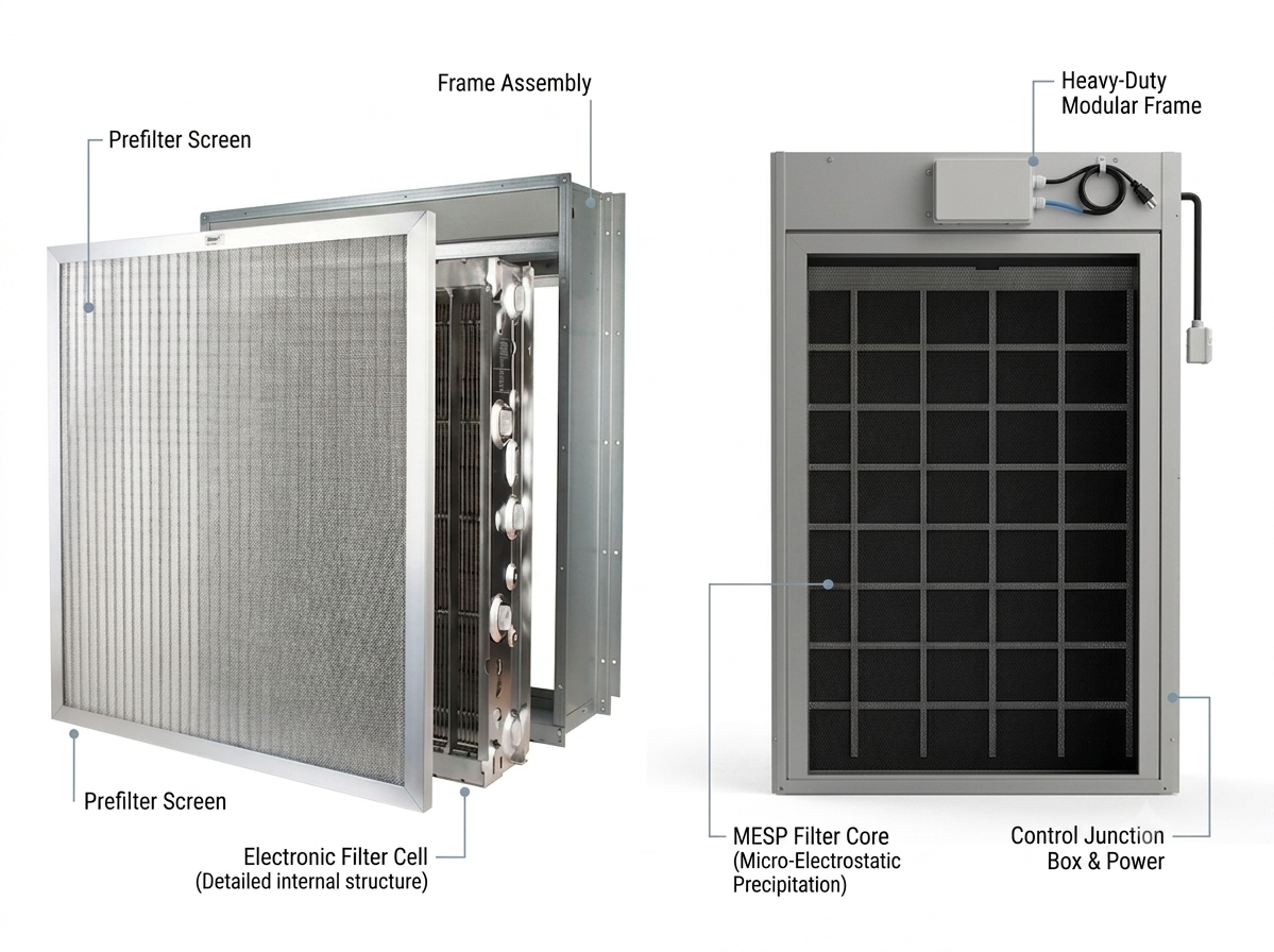 Electronic Air Cleaner Filter - View 2